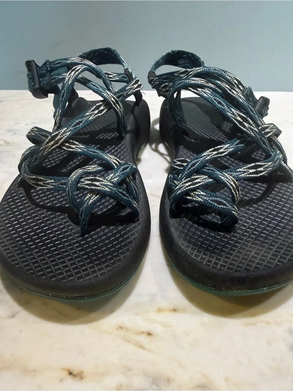 Chaco Women's Black Teal Strappy Sandals
